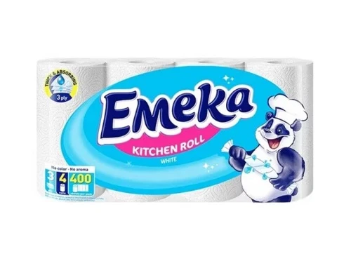 Prosoape de hartie Emeka White 3 straturi 4 role